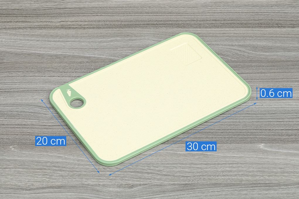 Thớt thái lúa mạch chữ nhật 30 x 20 cm Delites CF7432 Màu Xanh lá