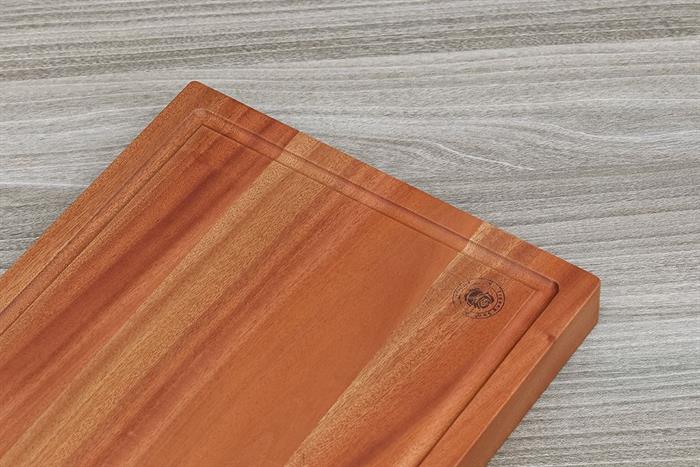 Thớt chặt gỗ xà cừ chữ nhật 34 cm Trường Sơn RT340 Màu Nâu