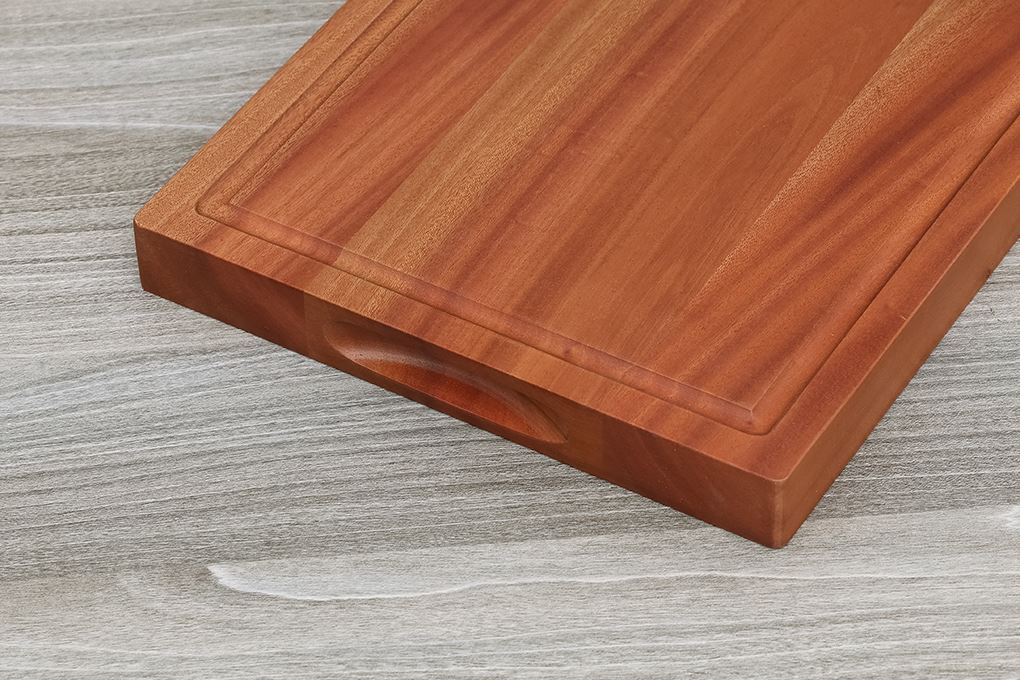 Thớt chặt gỗ xà cừ chữ nhật 34 cm Trường Sơn RT340 Màu Nâu