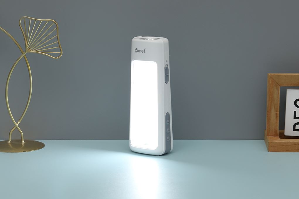 Đèn pin sạc đa năng Comet CRT456 Màu Trắng