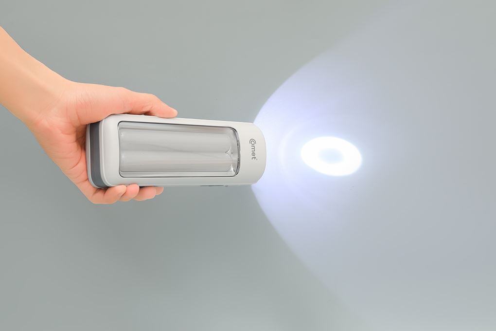 Đèn pin sạc đa năng Comet CRT456 Màu Trắng
