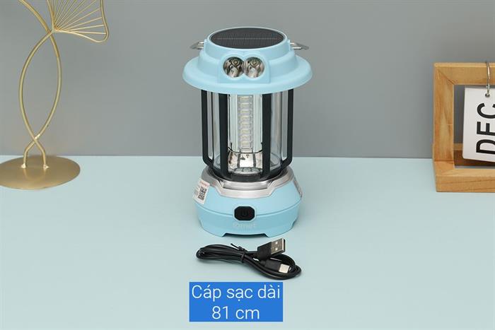 Đèn sạc năng lượng mặt trời Comet CRL3403S Màu Xanh