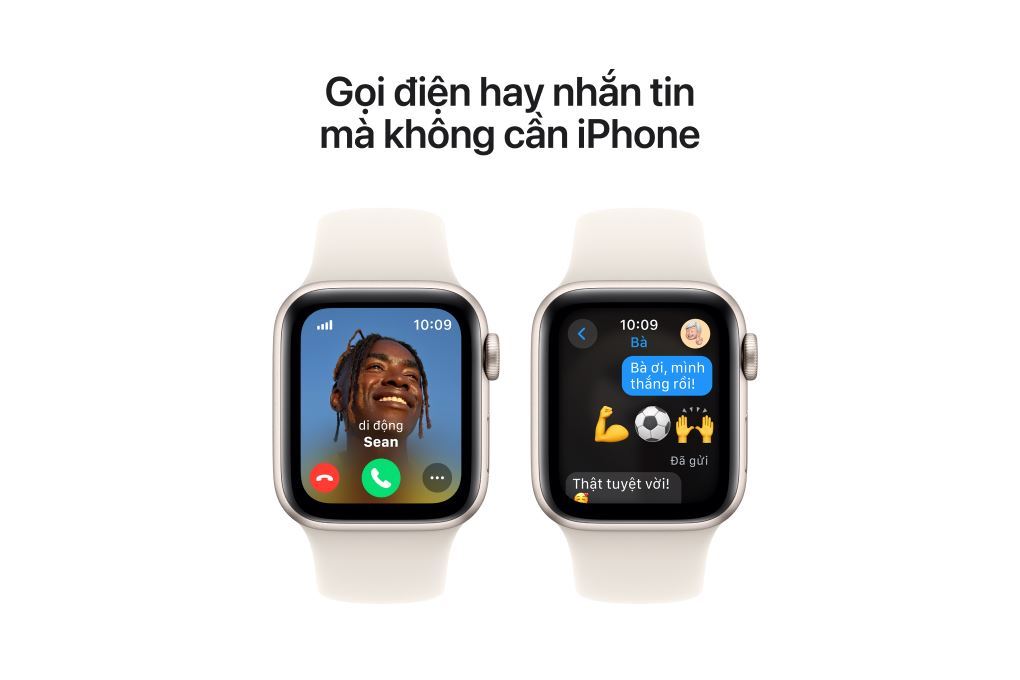 Apple Watch SE 2 GPS + Cellular 40mm viền nhôm dây thể thao Màu Trắng Starlight