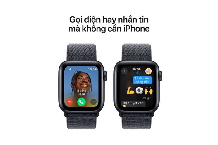 Apple Watch SE 2 GPS + Cellular 40mm viền nhôm dây vải Màu Xanh đen
