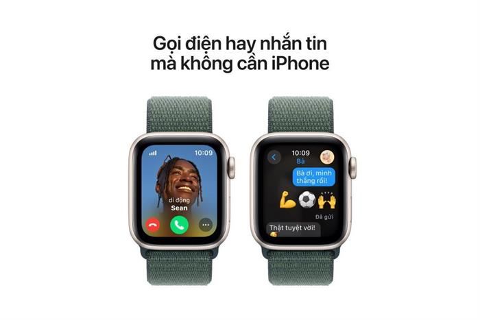 Apple Watch SE 2 GPS + Cellular 40mm viền nhôm dây vải Màu Trắng Starlight