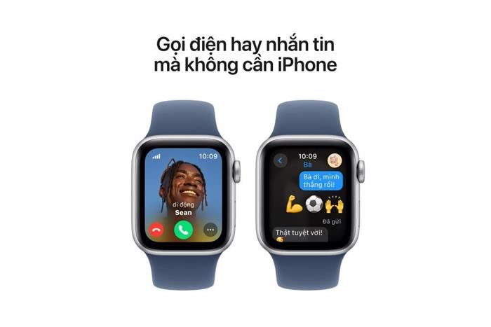 Apple Watch SE 2 GPS + Cellular 44mm viền nhôm dây thể thao Màu Bạc