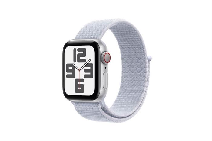 Apple Watch SE 2 GPS + Cellular 44mm viền nhôm dây vải Màu Bạc