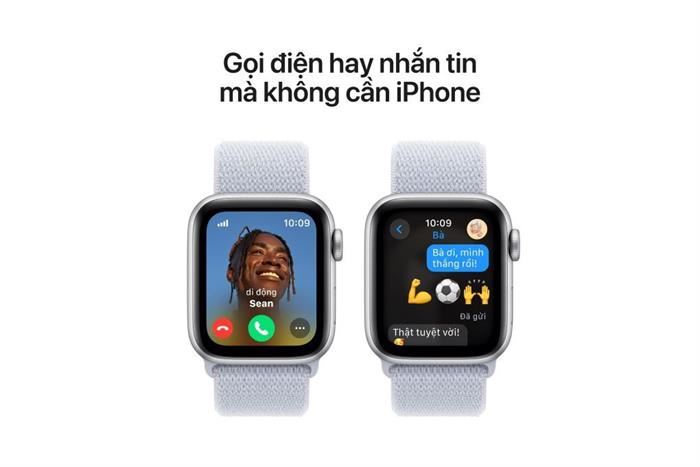 Apple Watch SE 2 GPS + Cellular 44mm viền nhôm dây vải Màu Bạc
