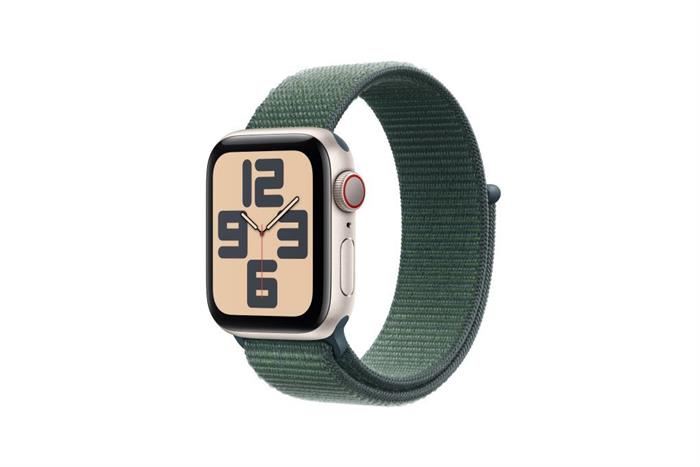 Apple Watch SE 2 GPS + Cellular 44mm viền nhôm dây vải Màu Trắng Starlight