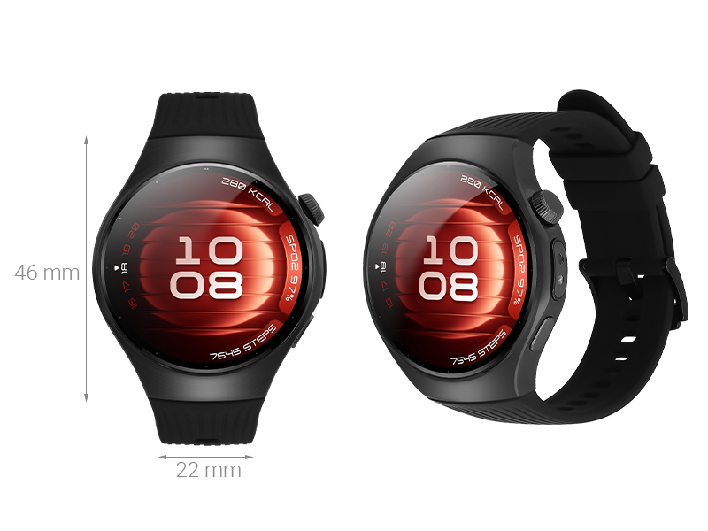 Huawei Watch 5 46mm viền thép dây cao su