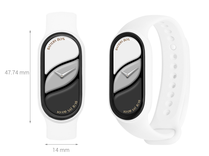 Vòng đeo tay thông minh Mi Band 10 viền gốm