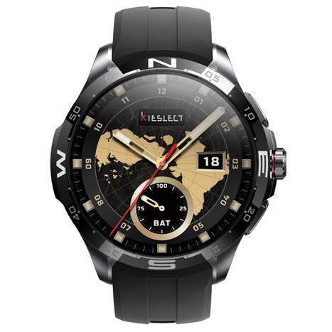 Kieslect Calling Watch Actor 46.5 mm dây silicone Đen Màu Đen