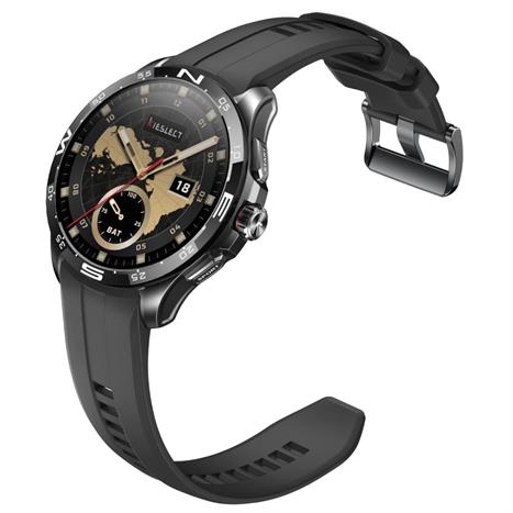 Kieslect Calling Watch Actor 46.5 mm dây silicone Đen Màu Đen