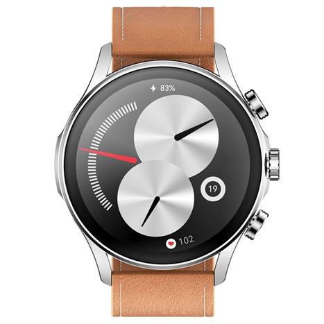 Kieslect Calling Watch Balance 45.4 mm dây da Đen Màu Đen