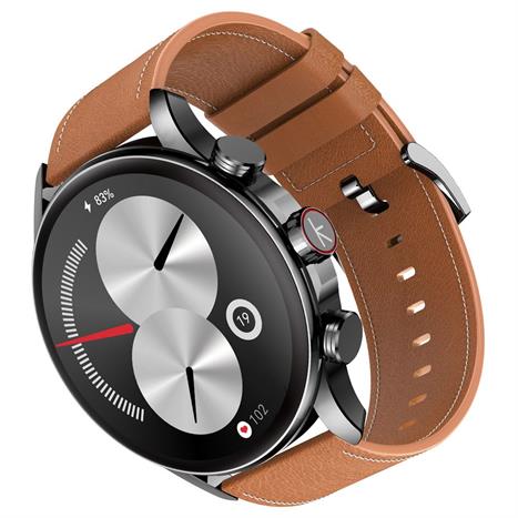 Kieslect Calling Watch Balance 45.4 mm dây da Đen Màu Đen