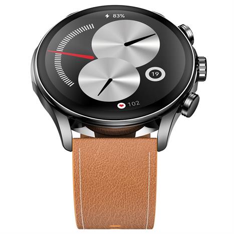 Kieslect Calling Watch Balance 45.4 mm dây da Đen Màu Đen