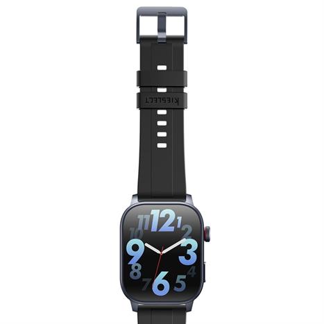 Kieslect Calling Watch Ks 3 46.8 mm dây silicone Đen Màu Đen