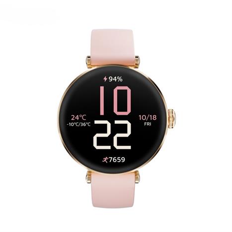 Kieslect Lady Watch Pura 40.08 mm dây silicone Vàng Hồng Màu vàng