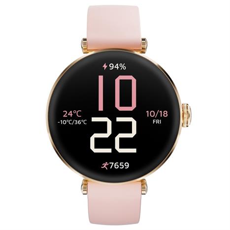 Kieslect Lady Watch Pura 40.08 mm dây silicone Vàng Hồng Màu vàng