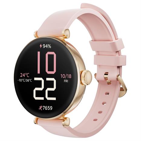 Kieslect Lady Watch Pura 40.08 mm dây silicone Vàng Hồng Màu vàng