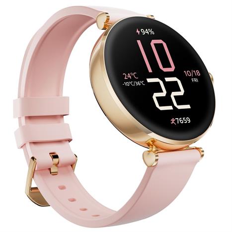 Kieslect Lady Watch Pura 40.08 mm dây silicone Vàng Hồng Màu vàng