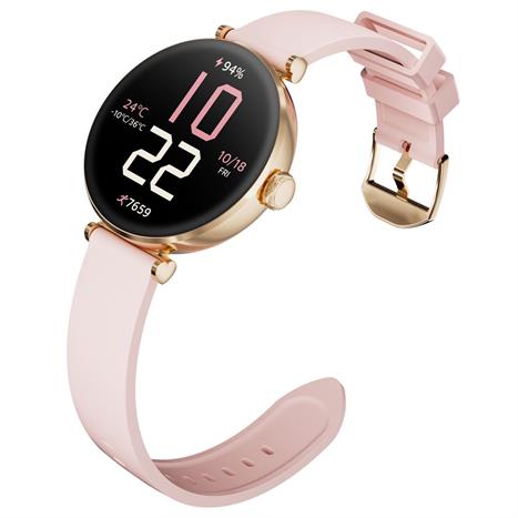 Kieslect Lady Watch Pura 40.08 mm dây silicone Vàng Hồng Màu vàng