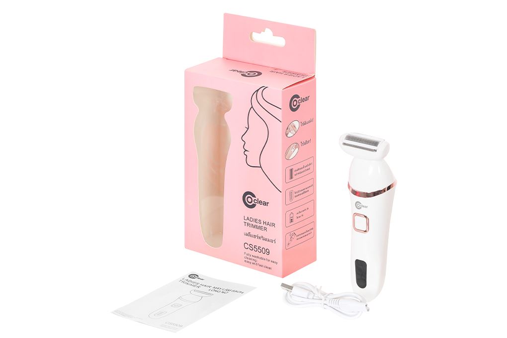 Máy làm sạch lông Coclear CS5509 Màu Trắng - Hồng