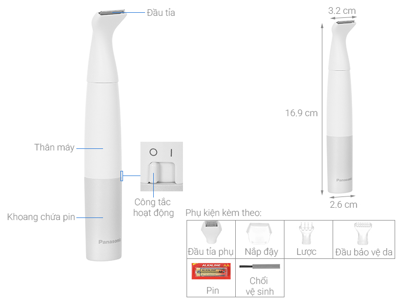 Máy làm sạch lông Panasonic ES-WV62BH202