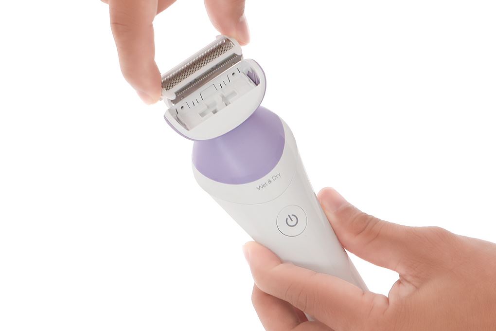 Máy làm sạch lông Philips BRL136/00 Màu Trắng - Tím