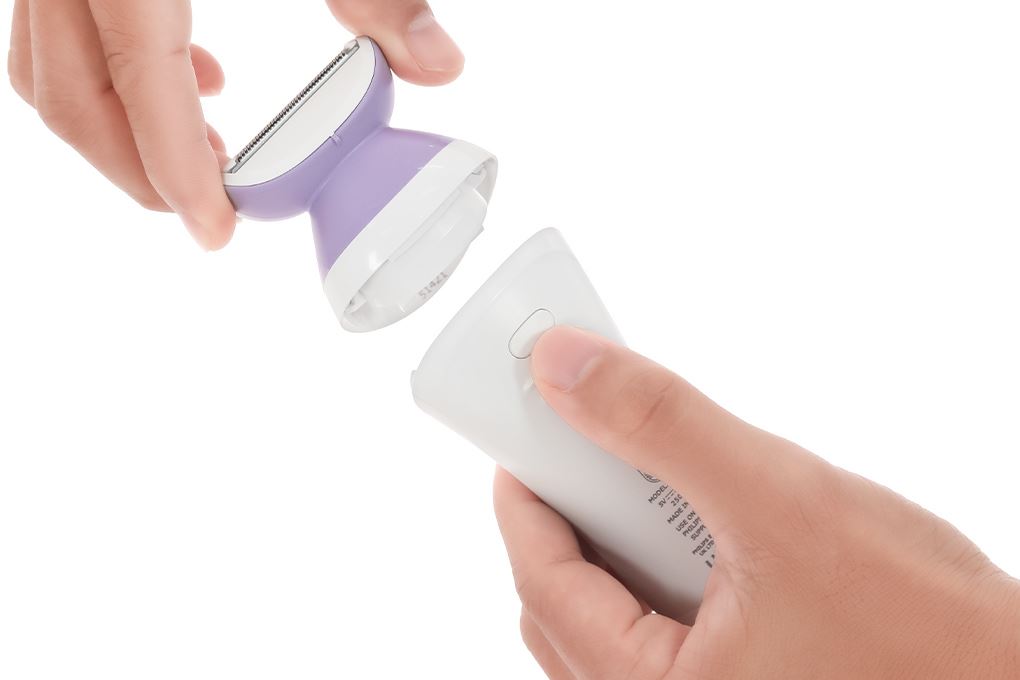 Máy làm sạch lông Philips BRL136/00 Màu Trắng - Tím