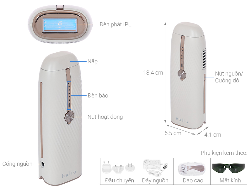 Máy triệt lông lạnh Sapphire Halio Infinity Glow Advanced IPL