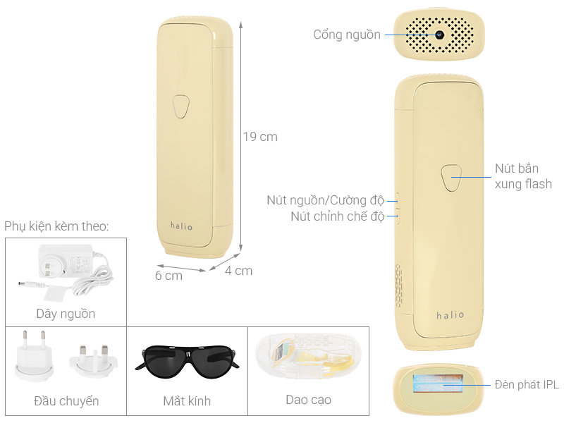 Máy triệt lông lạnh Sapphire Halio SilkGlow IPL