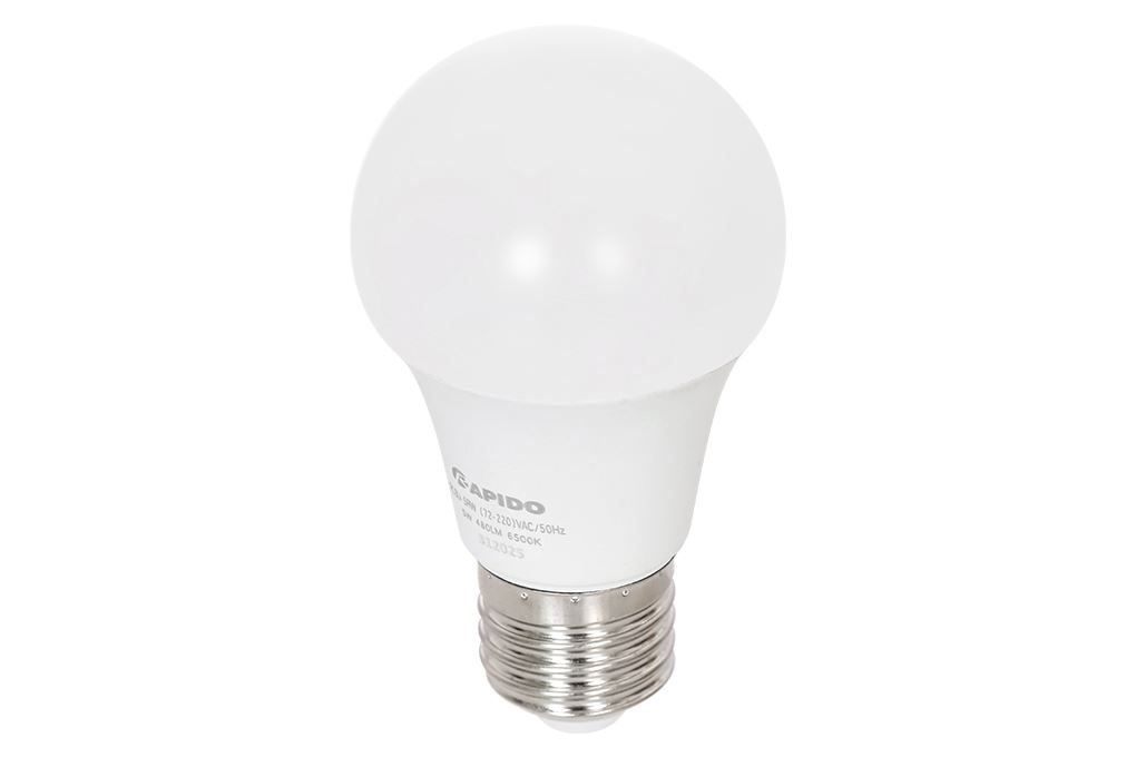 Bóng đèn Led Bulb tròn 5W Rapido RLBU-5W Màu Trắng