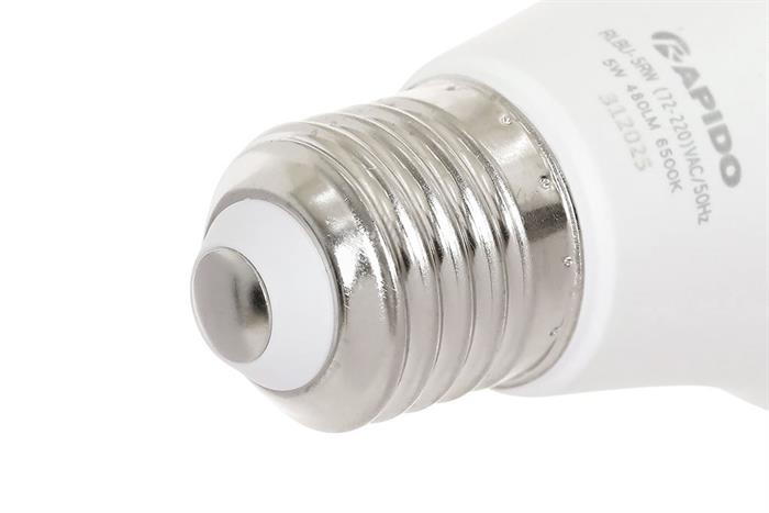 Bóng đèn Led Bulb tròn 5W Rapido RLBU-5W Màu Trắng