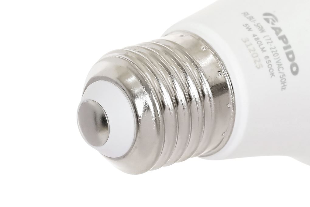 Bóng đèn Led Bulb tròn 5W Rapido RLBU-5W Màu Trắng