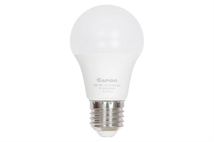 Bóng đèn Led Bulb tròn 7W Rapido RLBU-7W Màu Trắng