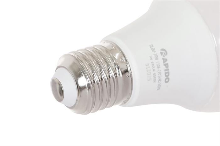 Bóng đèn Led Bulb tròn 7W Rapido RLBU-7W Màu Trắng