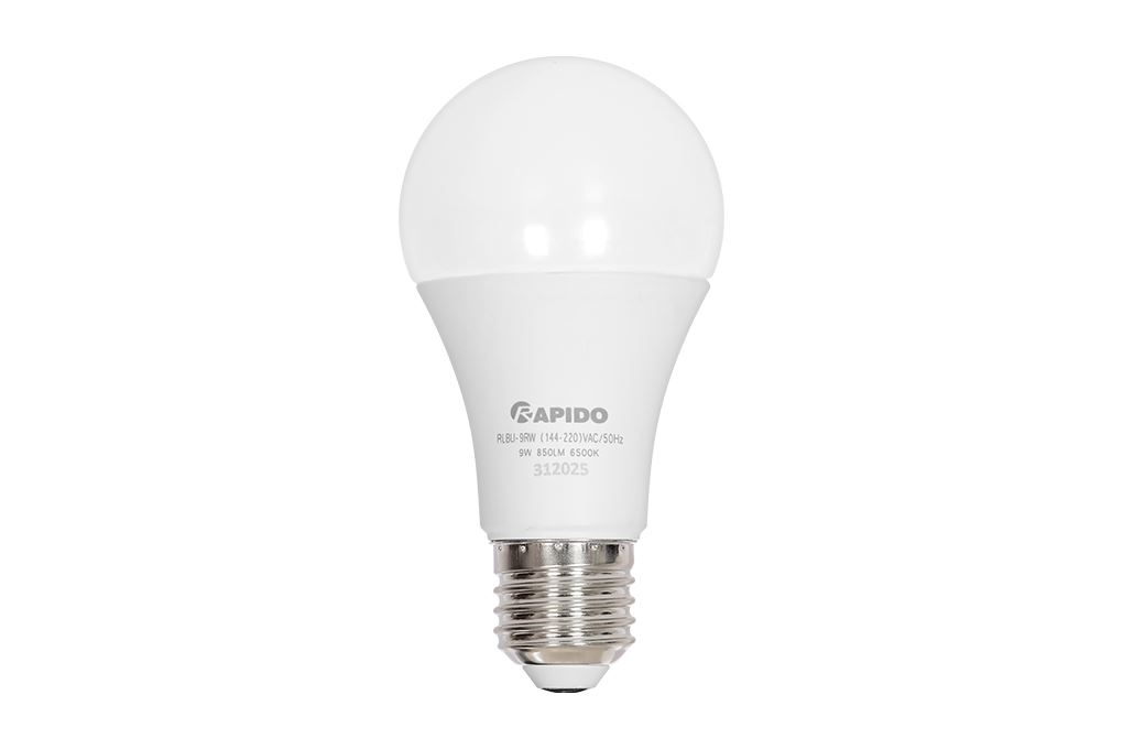 Bóng đèn Led Bulb tròn 9W Rapido RLBU-9W Màu Trắng