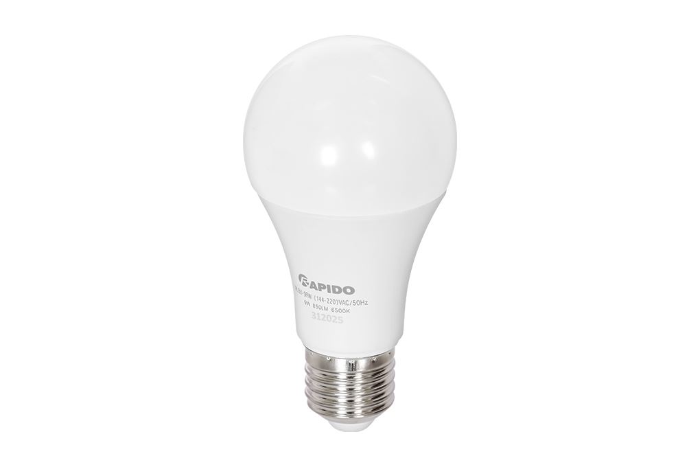 Bóng đèn Led Bulb tròn 9W Rapido RLBU-9W Màu Trắng