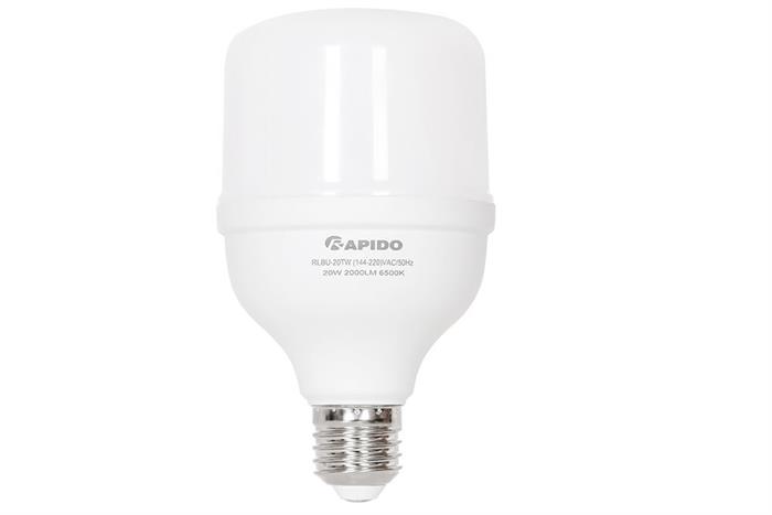 Bóng đèn Led Bulb trụ 20W Rapido RLBU-20W Màu Trắng