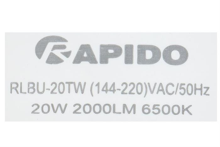Bóng đèn Led Bulb trụ 20W Rapido RLBU-20W Màu Trắng