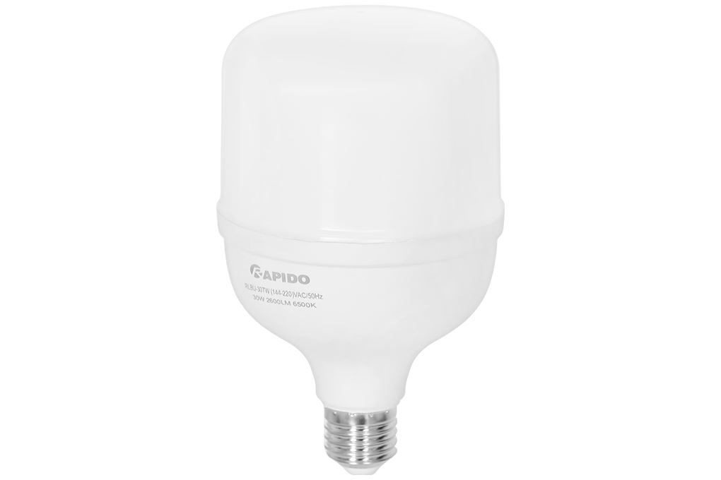 Bóng đèn Led Bulb trụ 30W Rapido RLBU-30W Màu Trắng