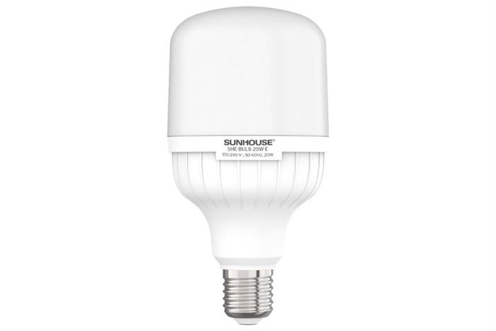 Bóng đèn Led Bulb trụ 20W Sunhouse Eco SHE-BULB-20W-E Màu Trắng