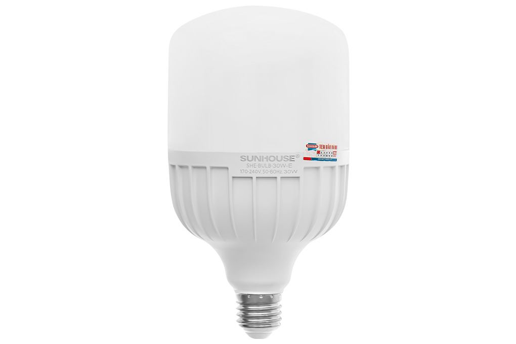Bóng đèn Led Bulb trụ 30W Sunhouse Eco SHE-BULB-30W-E Màu Trắng