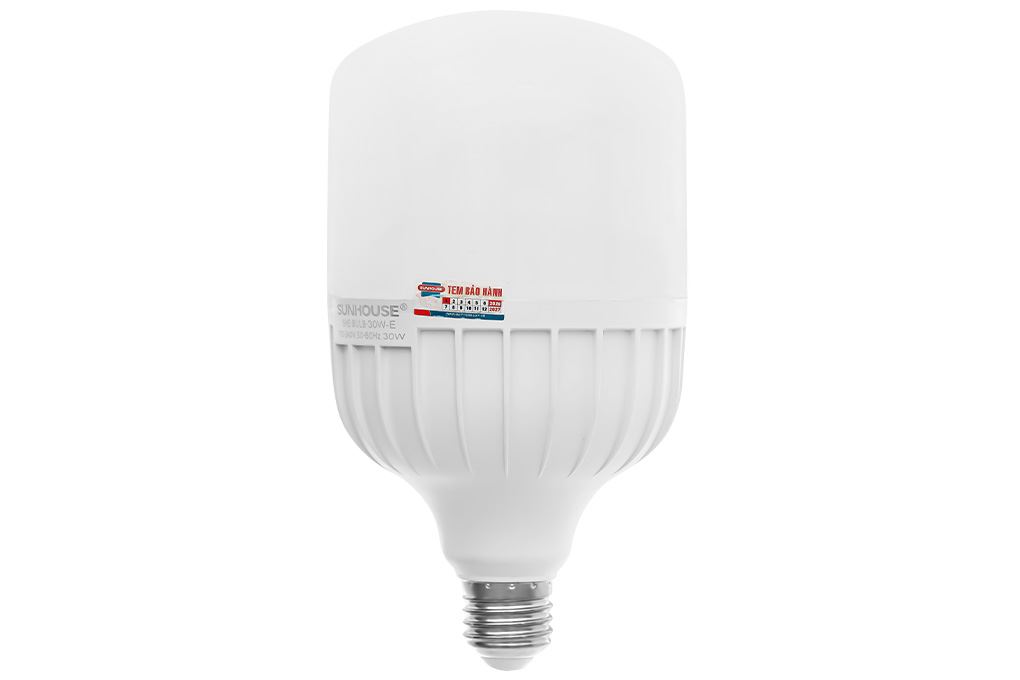 Bóng đèn Led Bulb trụ 30W Sunhouse Eco SHE-BULB-30W-E Màu Trắng