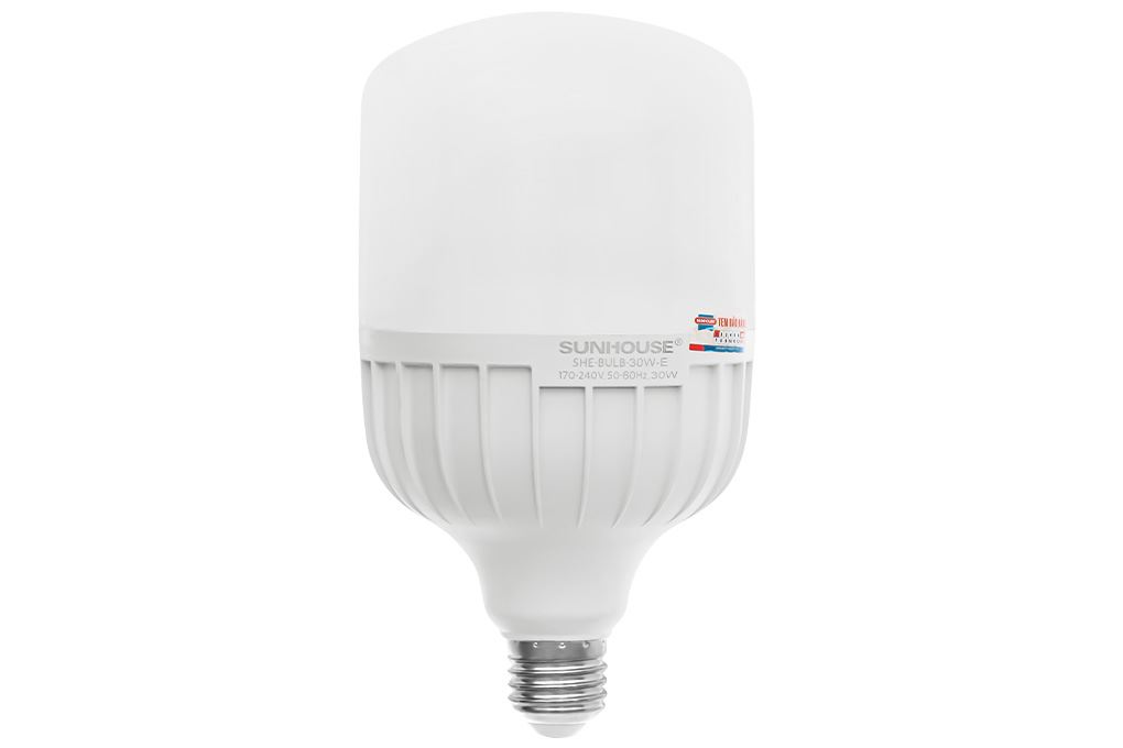 Bóng đèn Led Bulb trụ 30W Sunhouse Eco SHE-BULB-30W-E Màu Trắng