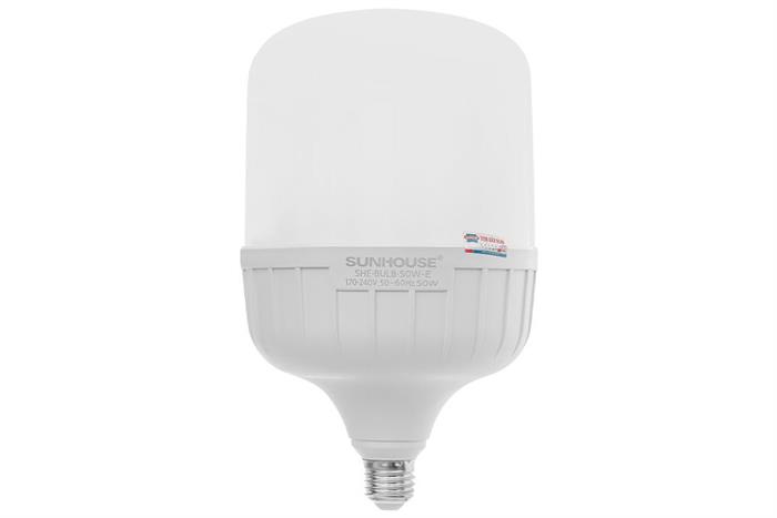 Bóng đèn Led Bulb trụ 50W Sunhouse Eco SHE-BULB-50W-E Màu Trắng