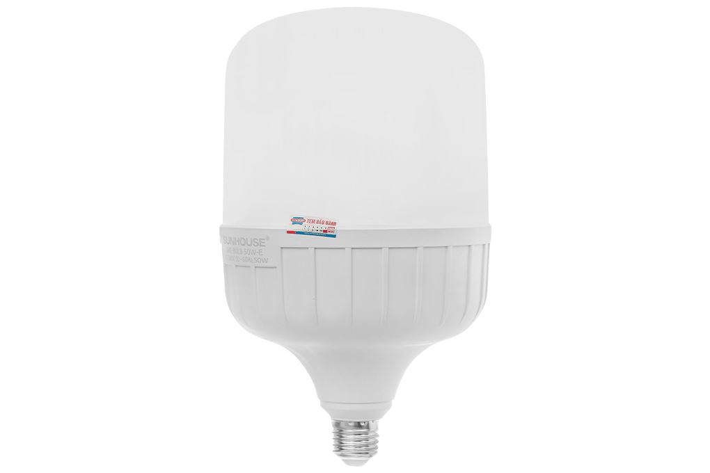 Bóng đèn Led Bulb trụ 50W Sunhouse Eco SHE-BULB-50W-E Màu Trắng