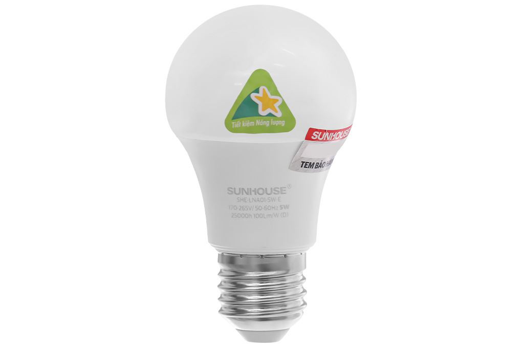 Bóng đèn Led Bulb tròn 5W Sunhouse Eco SHE-LNA01-5W-E Màu Trắng