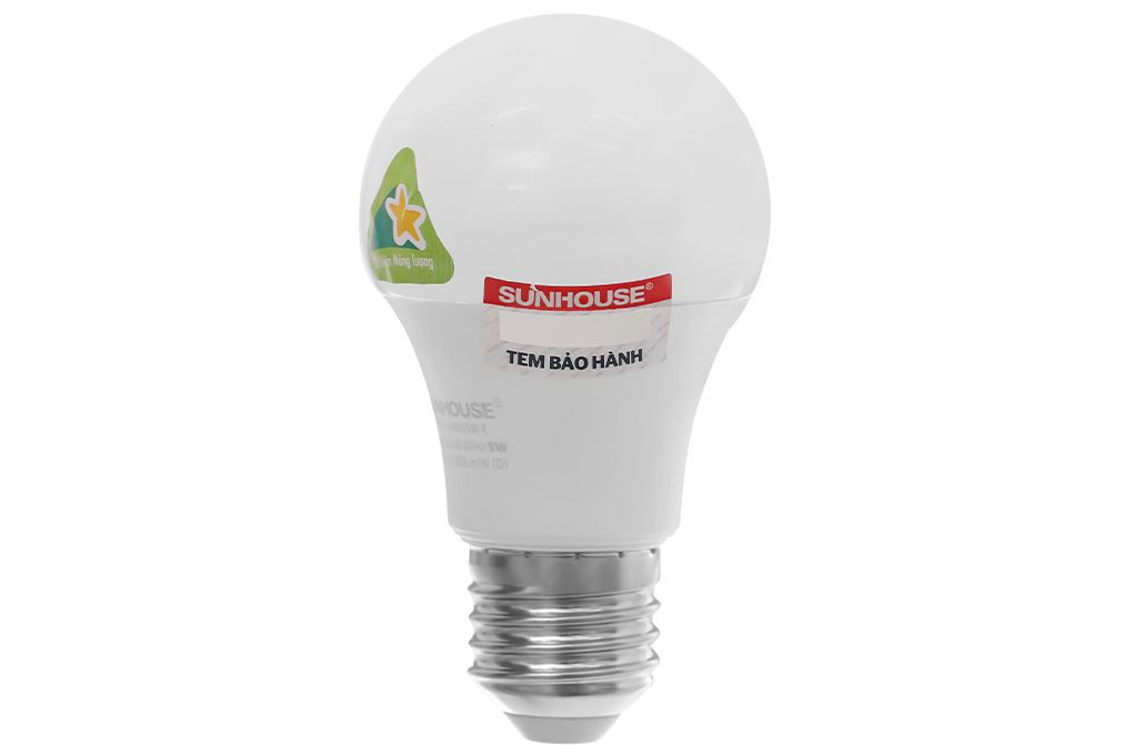Bóng đèn Led Bulb tròn 5W Sunhouse Eco SHE-LNA01-5W-E Màu Trắng